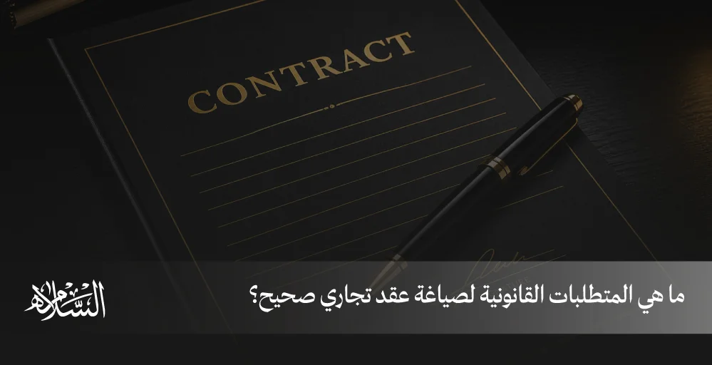ما هي المتطلبات القانونية لصياغة عقد تجاري صحيح؟